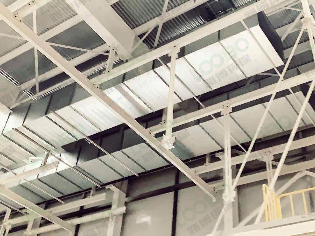 車(chē)間整體通風(fēng)除塵系統(tǒng)施工進(jìn)行時(shí)