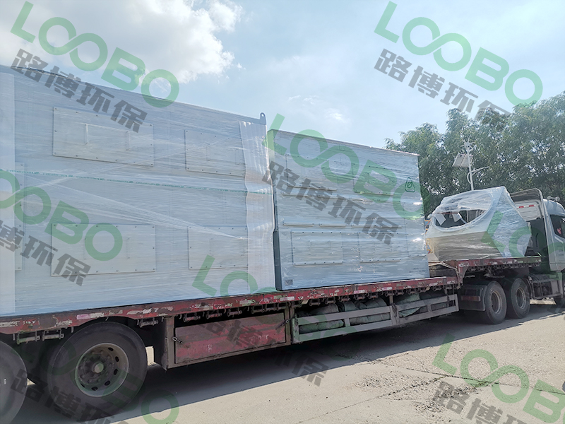 噴涂有機(jī)廢氣凈化設(shè)備發(fā)貨合肥，廢氣治理我們一直再堅(jiān)持不斷完善，精益求精